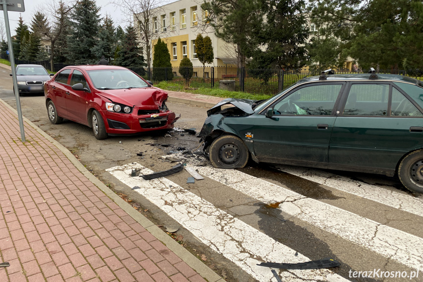 Czołowe zderzenie w Jedliczu na Kościuszki