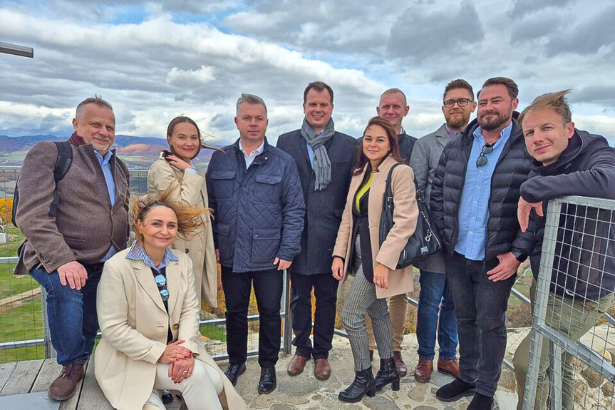 Delegacja z Gminy Jedlicza na Słowacji Delegacja z Gminy Jedlicza na Słowacji