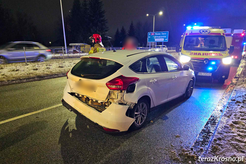 Holwonikiem najechał na tył osobówki. Kolizja na Podkarpackiej Holwonikiem najechał na tył osobówki. Kolizja na Podkarpackiej