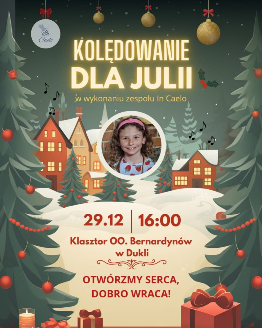 Kolędowanie dla Julii - pomóżmy małej wojowniczce z Kobylan