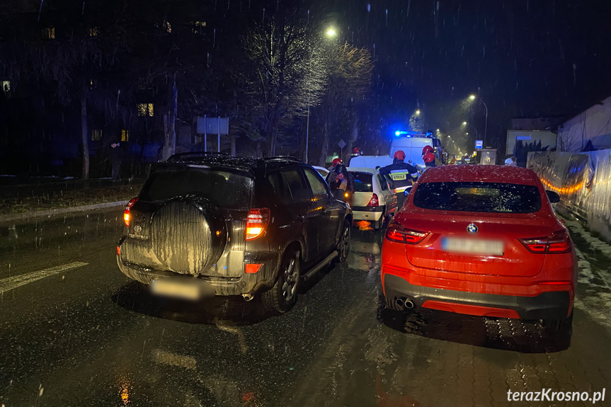 Kolizja trzech samochodów na Krakowskiej Kolizja trzech samochodów na Krakowskiej