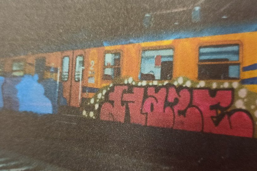 Malował graffiti na wagonach kolejowych Malował graffiti na wagonach kolejowych