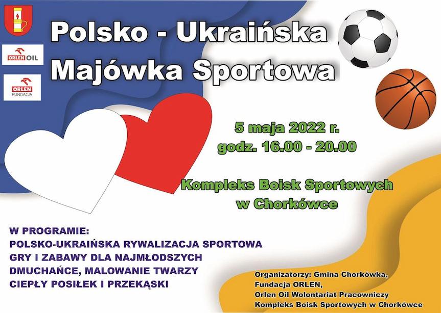 Polsko - Ukraińska Majówka Sportowa w Chorkówce - zaproszenie