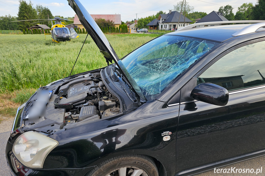 Potrącenie dziecka przez samochód w Przybówce Potrącenie dziecka przez samochód w Przybówce