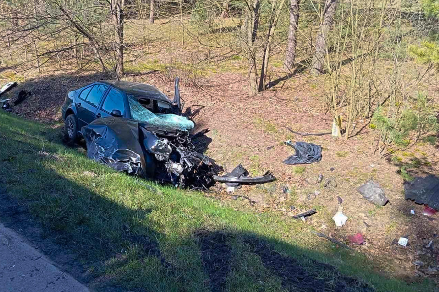 Poważny wypadek na DW 871 Poważny wypadek na DW 871