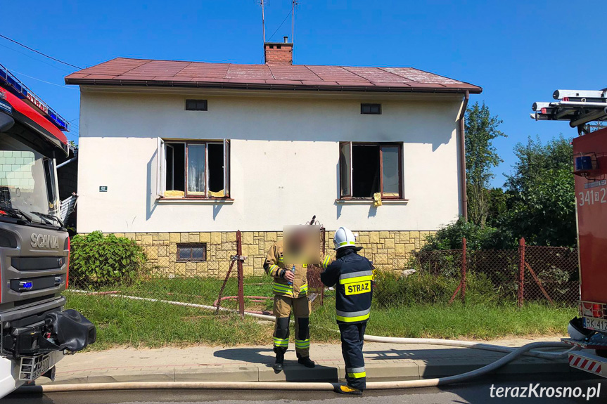 Pożar w domu w Korczynie Pożar w domu w Korczynie