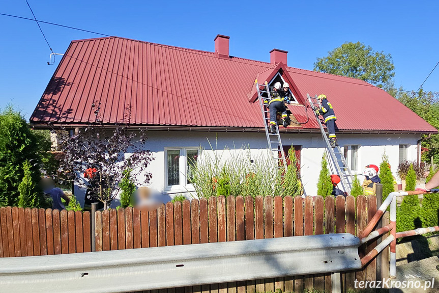 Targowiska. Zadymienie w budynku mieszkalnym Targowiska. Zadymienie w budynku mieszkalnym