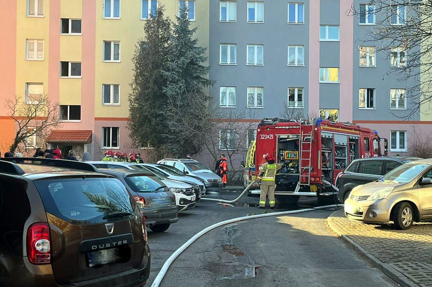 Tragiczny pożar w bloku na ulicy Osmeckiego w Rzeszowie Tragiczny pożar w bloku na ulicy Osmeckiego w Rzeszowie