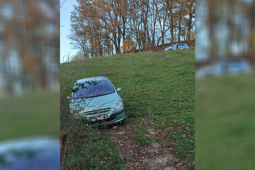 Uciekał przed policją autem, potem pieszo przez las Uciekał przed policją autem, potem pieszo przez las