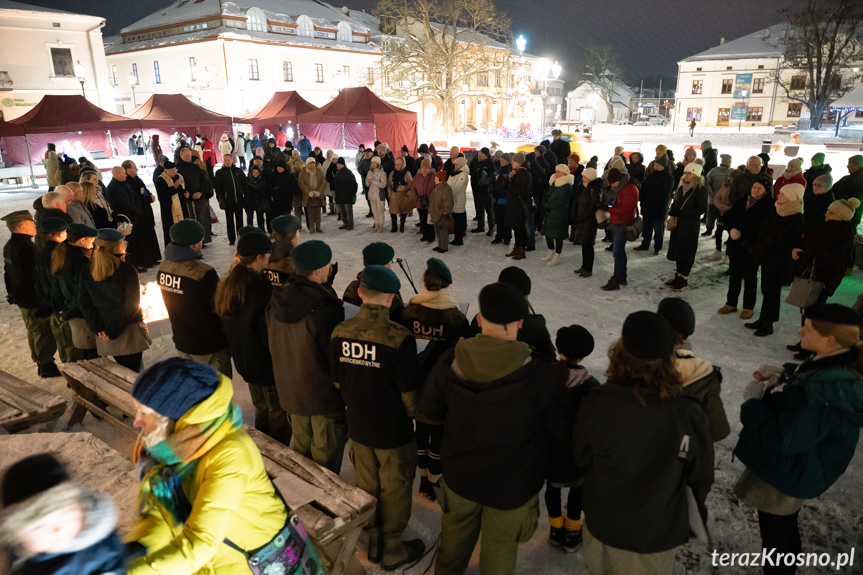 Wigilia na rynku w Krośnie Wigilia na rynku w Krośnie