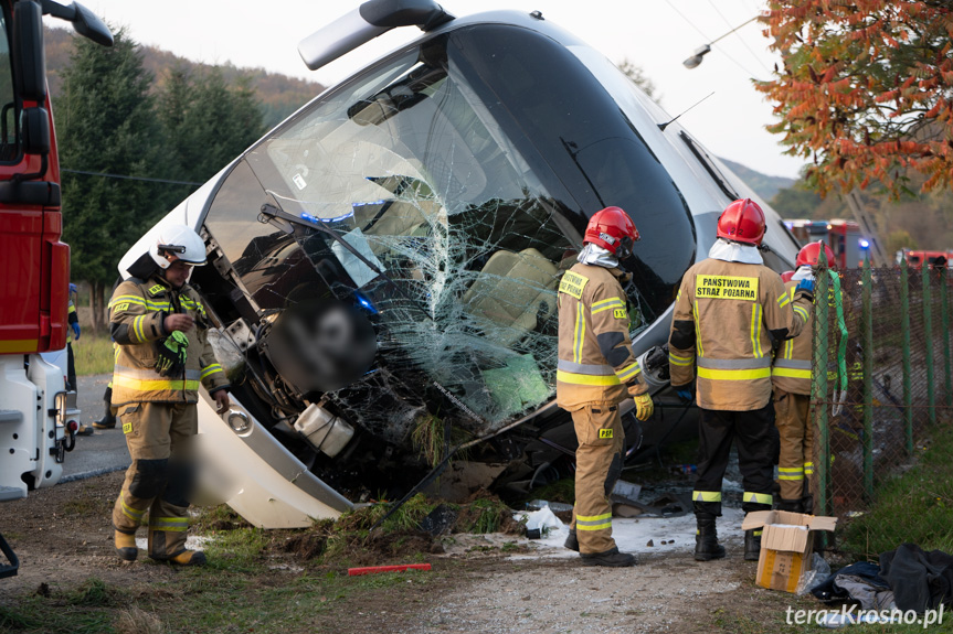 Wypadek autokaru w Grabownicy Starzeńskiej Wypadek autokaru w Grabownicy Starzeńskiej