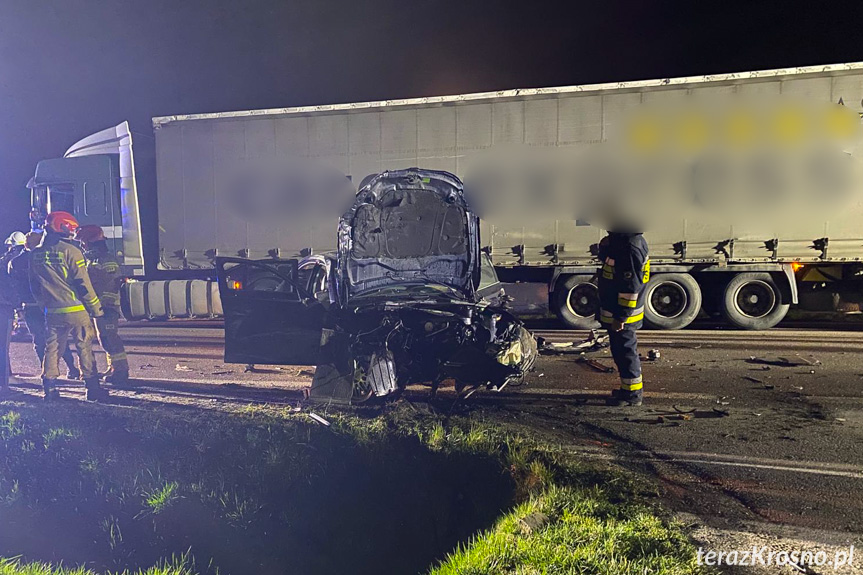Wypadek w Jabłonicy Polskiej, zablokowana DK19 Wypadek w Jabłonicy Polskiej, zablokowana DK19