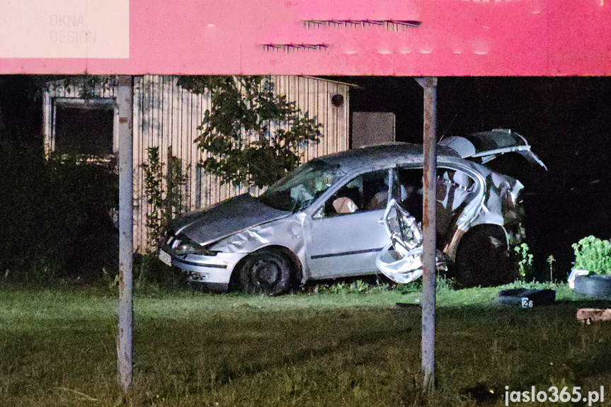 Wypadek w Jaśle, trzy osoby poszkodowane Wypadek w Jaśle, trzy osoby poszkodowane