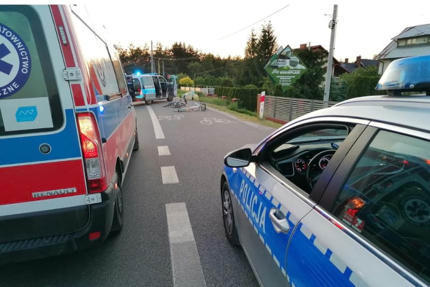 Wypadek z udziałem dwóch rowerzystów Wypadek z udziałem dwóch rowerzystów