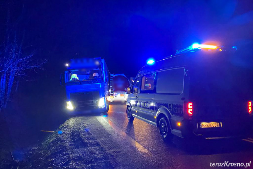 Zderzenie ciężarówek na DK19 Zderzenie ciężarówek na DK19