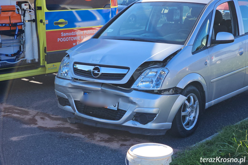 Zderzenie dwóch samochodów na DK28 Zderzenie dwóch samochodów na DK28