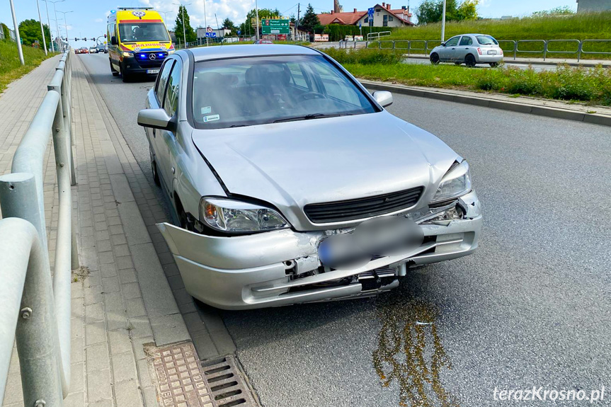 Zderzenie osobówek na Podkarpackiej Zderzenie osobówek na Podkarpackiej