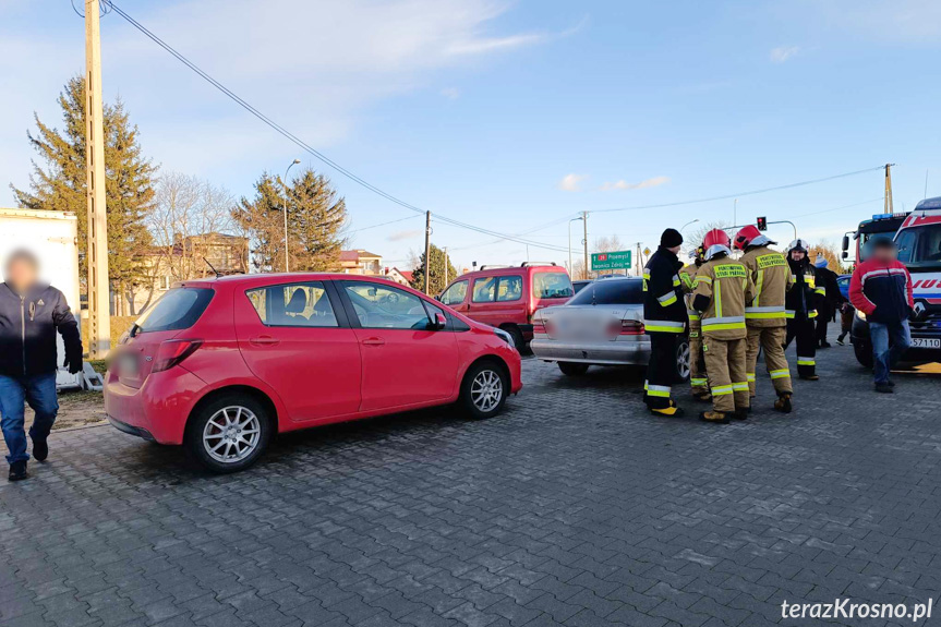 Zderzenie samochodów w Iwoniczu Zderzenie samochodów w Iwoniczu