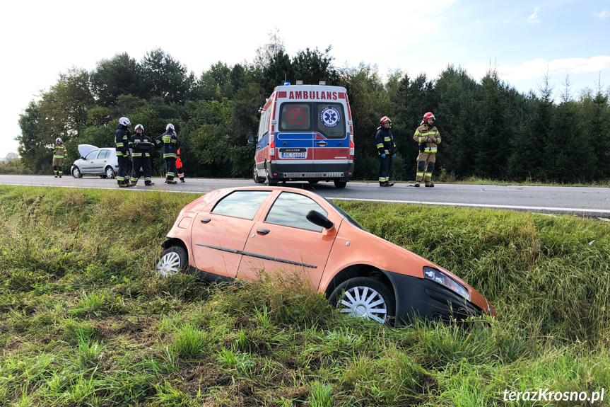 Zderzenie w Rymanowie na DK28 Zderzenie w Rymanowie na DK28