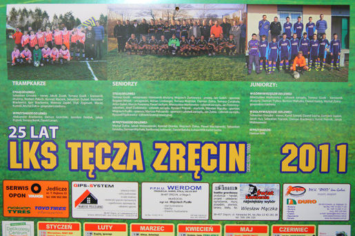 Kalendarz LKS Tęcza Zręcin Kalendarz LKS Tęcza Zręcin