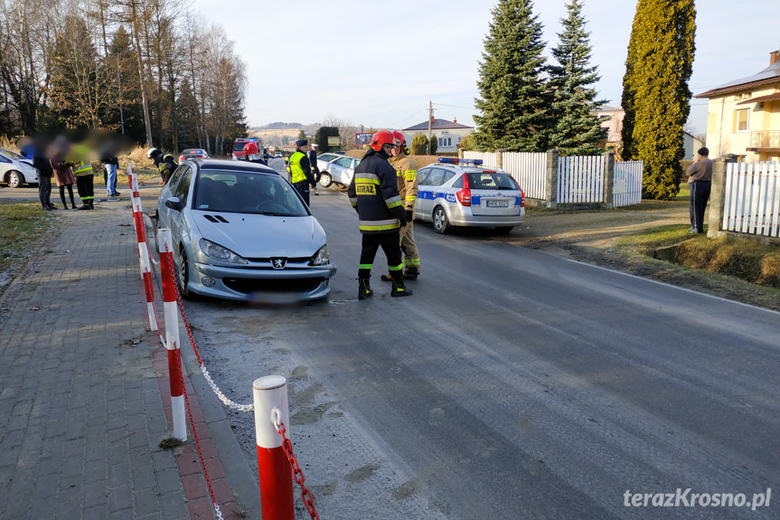 Kolizja trzech samochodów w Chorkówce Kolizja trzech samochodów w Chorkówce