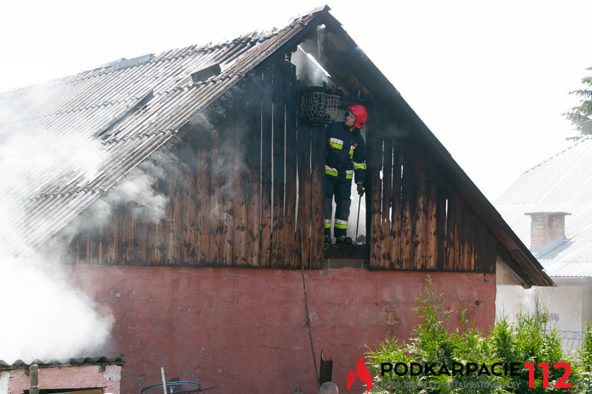 Pożar budynku gospodarczego w Kopytowej Pożar budynku gospodarczego w Kopytowej