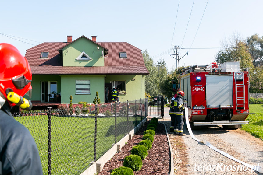 Pożar pralki i zadymienie domu w Żeglcach
