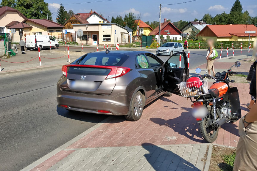 Rometem uderzył w hondę Rometem uderzył w hondę