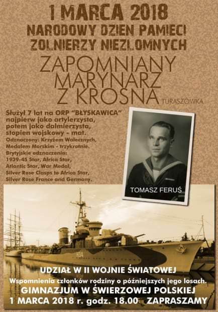 Spotkanie poświęcone Tomaszowi Ferusiowi - zaproszenie Spotkanie poświęcone Tomaszowi Ferusiowi - zaproszenie