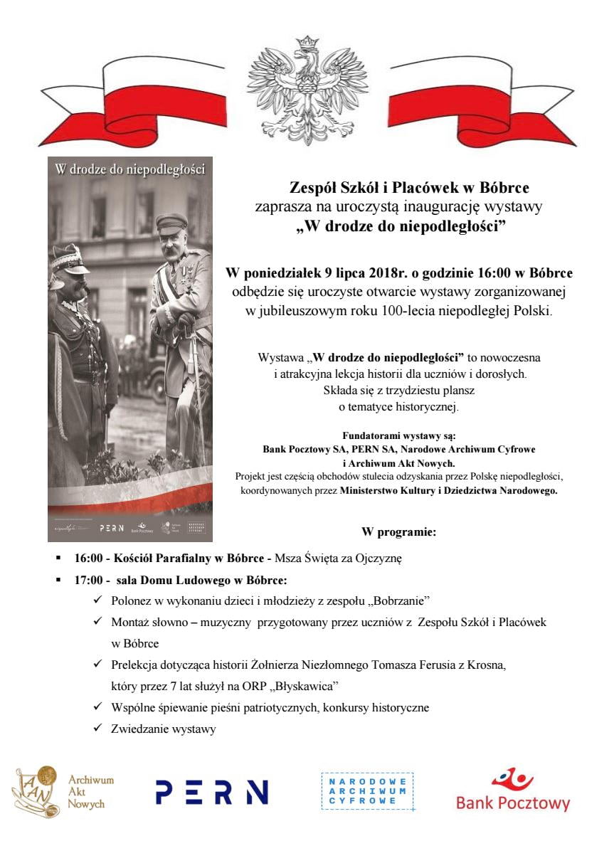 "W drodze do niepodległości". Wystawa w Bóbrce "W drodze do niepodległości". Wystawa w Bóbrce