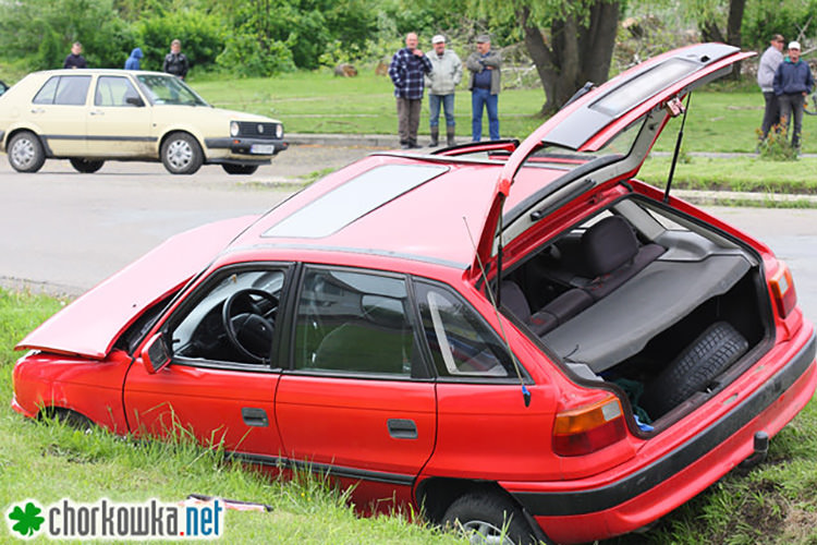 Wypadek pod Urzędem Gminy w Chorkówce Wypadek pod Urzędem Gminy w Chorkówce