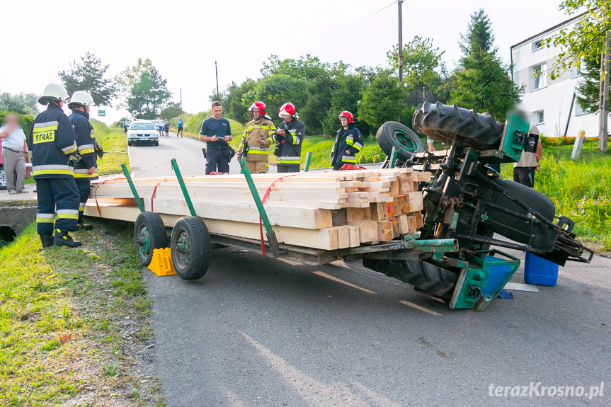 Wypadek traktorzysty w Chorkówce