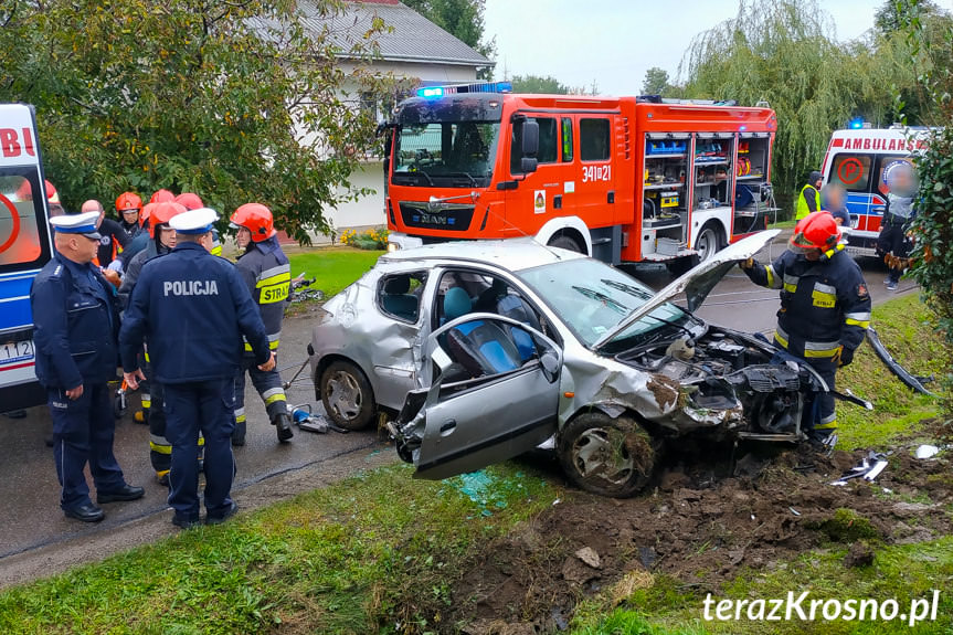 Wypadek w Żeglcach, kierowca był pijany