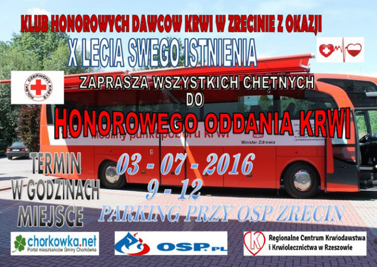 Zbiórka krwi z Zręcinie Zbiórka krwi z Zręcinie