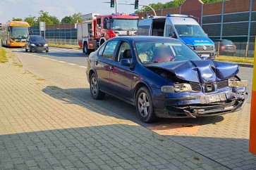 Kolizja trzech samochodów na Podkarpackiej