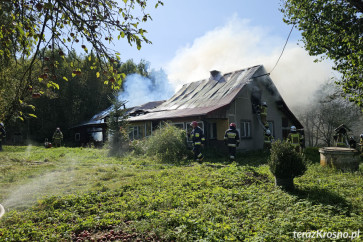 Pożar domu w Kopytowej