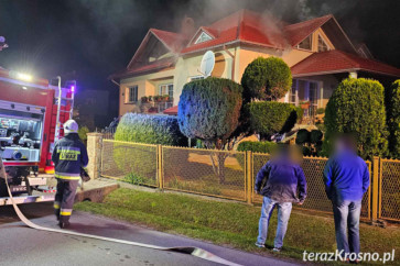Pożar domu w Leśniówce