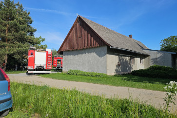 Pożar w budynku mieszkalnym w Zalesiu