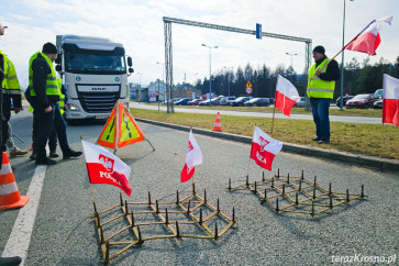 Protest rolników na granicy polsko-słowackiej w Barwinku