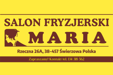 Salon Fryzjerski "Maria" - 20 lat troski o Twoje piękno!