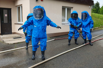 Wyciek chloru na ujęciu "Jasiołka" w Szczepańcowej 