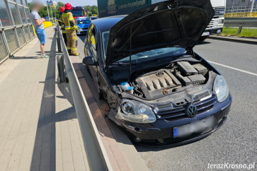 Wypadek na Podkarpackiej w Krośnie