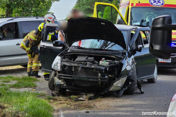 Wypadek w Zręcinie na Bieszczadzkiej