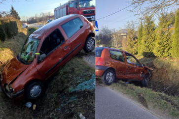 Zderzenie dwóch samochodów w Świerchowej