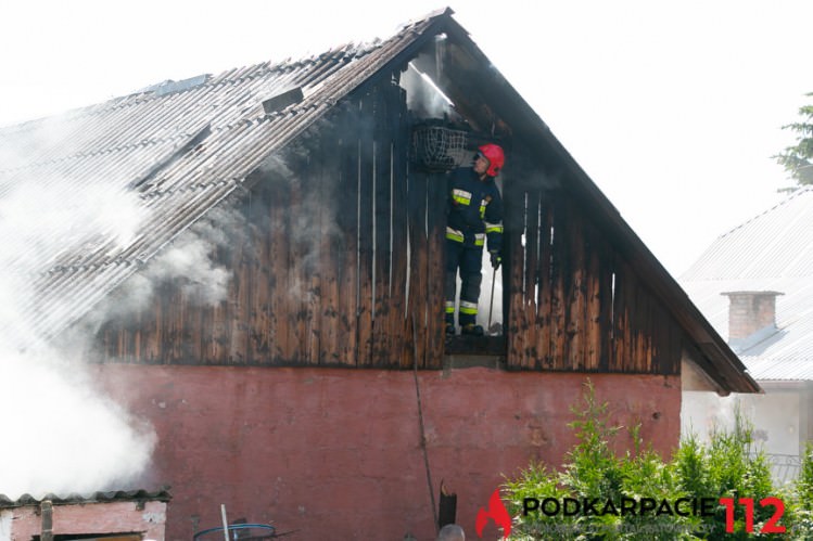 Pożar budynku gospodarczego w Kopytowej Pożar budynku gospodarczego w Kopytowej
