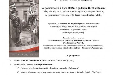 "W drodze do niepodległości". Wystawa w Bóbrce