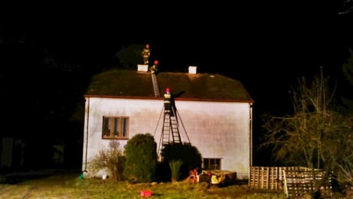 Pożar sadzy w kominie Pożar sadzy w kominie