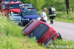 Zderzenie samochodu osobowego z motorowerem w Bóbrce