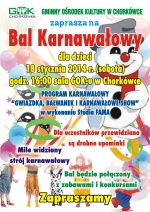 Bal karnawałowy dla dzieci - zaproszenie Bal karnawałowy dla dzieci - zaproszenie